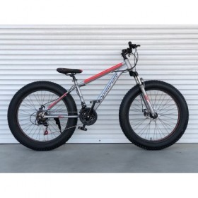 Спортивний велосипед Toprider Фетбайк 650, рама 17, колеса 26 "сіро-червоний