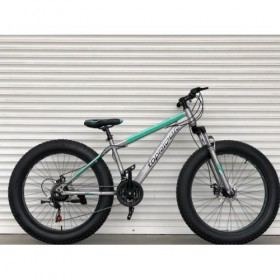 Спортивний велосипед Toprider Фетбайк 650, рама 17, колеса 26 "сіро-зелений