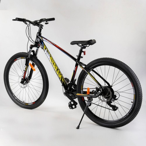 Спортивний велосипед CORSO AirStream 27.5 дюймів, рама алюмінієва, обладнання Shimano 21 швидкість, 57167, чорний