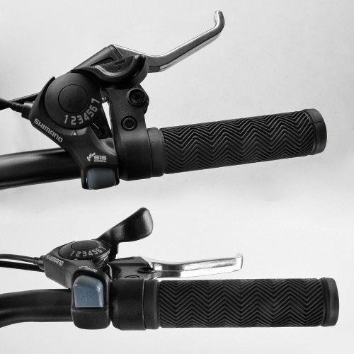 Спортивний велосипед CORSO Avalon 26 дюймів ФЕТБАЙК, рама алюмінієва, обладнання Shimano 7 швидкостей, 14319, синій