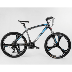 Спортивний велосипед CORSO EVOLUTION 43738 рама алюмінієва 18", колеса 26" чорно-синій