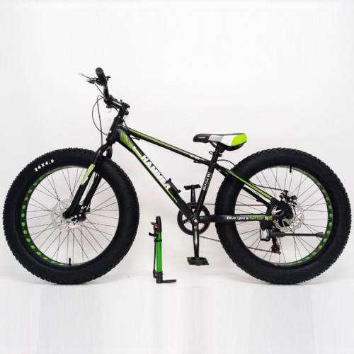 Спортивний велосипед Sigma S 800 HAMMER EXTRIME Фет байк (Fat Bike) 24" чорно-зелений