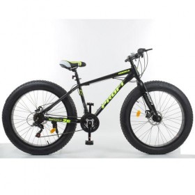 Спортивний велосипед Profi EB26 POWER Фет байк (Fat Bike) 26 "чорно-салатовий