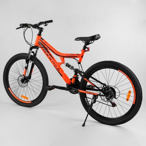 Спортивний велосипед CORSO Rock-Pro 26 "27779 рама металева, SunRun 21 швидкість, помаранчевий