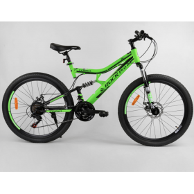 Спортивний велосипед CORSO Rock-Pro 26 " 36102 рама металева, SunRun 21 швидкість, зелений