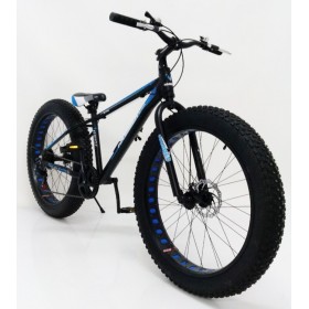 Спортивний велосипед HAMMER EXTRIME S800, Алюмінієва рама 17, широкі колеса 26''х4,0, обладнання SHIMANO, чорно-синій