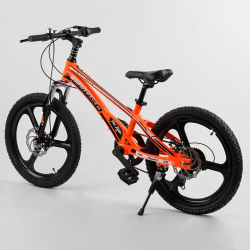 Велосипед спортивний дитячий CORSO Speedline MG-21060, 20 дюймів, магнієва рама 11 дюймів, 7 швидкостей, помаранчевий