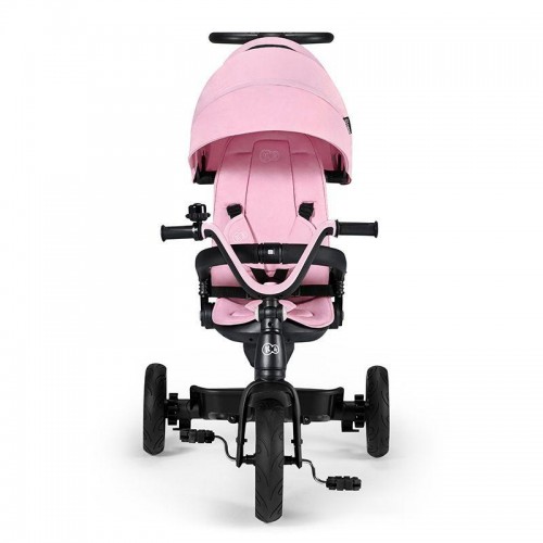 Велосипед триколісний Kinderkraft Twipper з поворотним сидінням, батьківською ручкою, рожевий