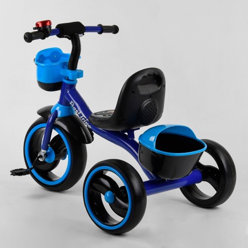 Велосипед триколісний Best Trike з двома кошиками 32102 синій