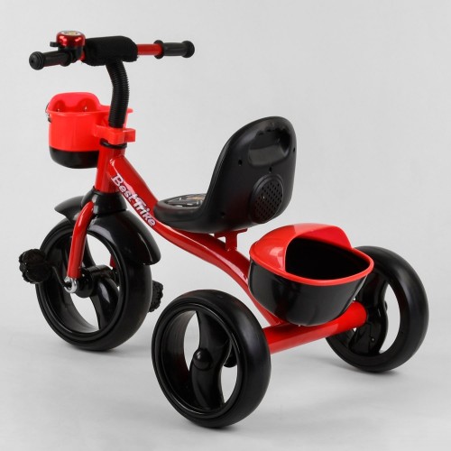 Велосипед триколісний Best Trike з двома кошиками 97282 червоний