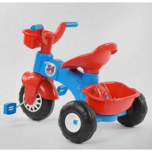 Велосипед триколісний Pilsan 07-169 червоно-синій