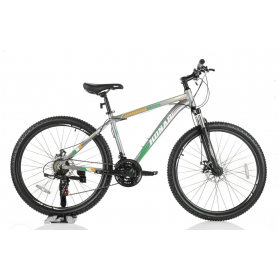 Велосипед спортивний KONAR KA, алюмінієва рама 17 ", колеса 26", сіро-зелений