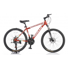 Велосипед спортивний KONAR KS, сталева рама 17 ", колеса 26", червоний