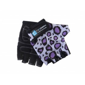 Защитные перчатки CRAZY SAFETY пурпурний Леопард