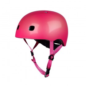 Защитный шлем MICRO, LED-фонарик (48–53 cm, размер S), розовый