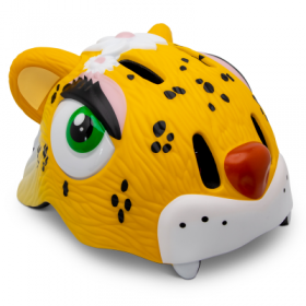 Захисний шолом Crazy Safety з заднім ліхтариком безпеки Жовтий леопард NEW