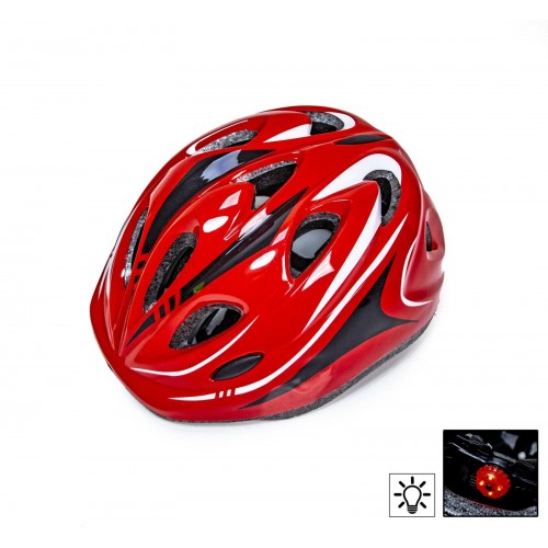 Захисний шолом Sporthelmet з регулюванням розміру червоний